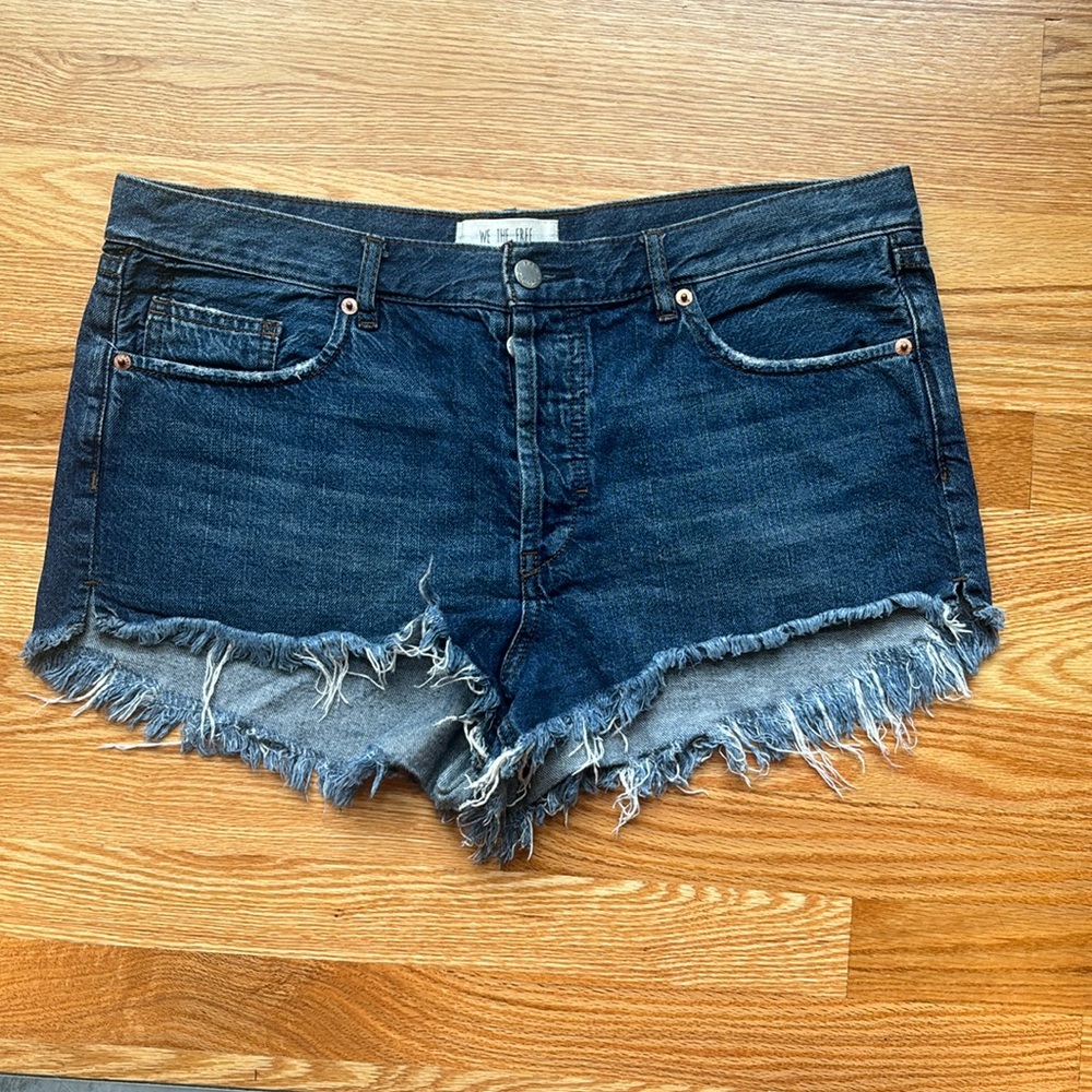We The Free Raw Hem Jean Shorts